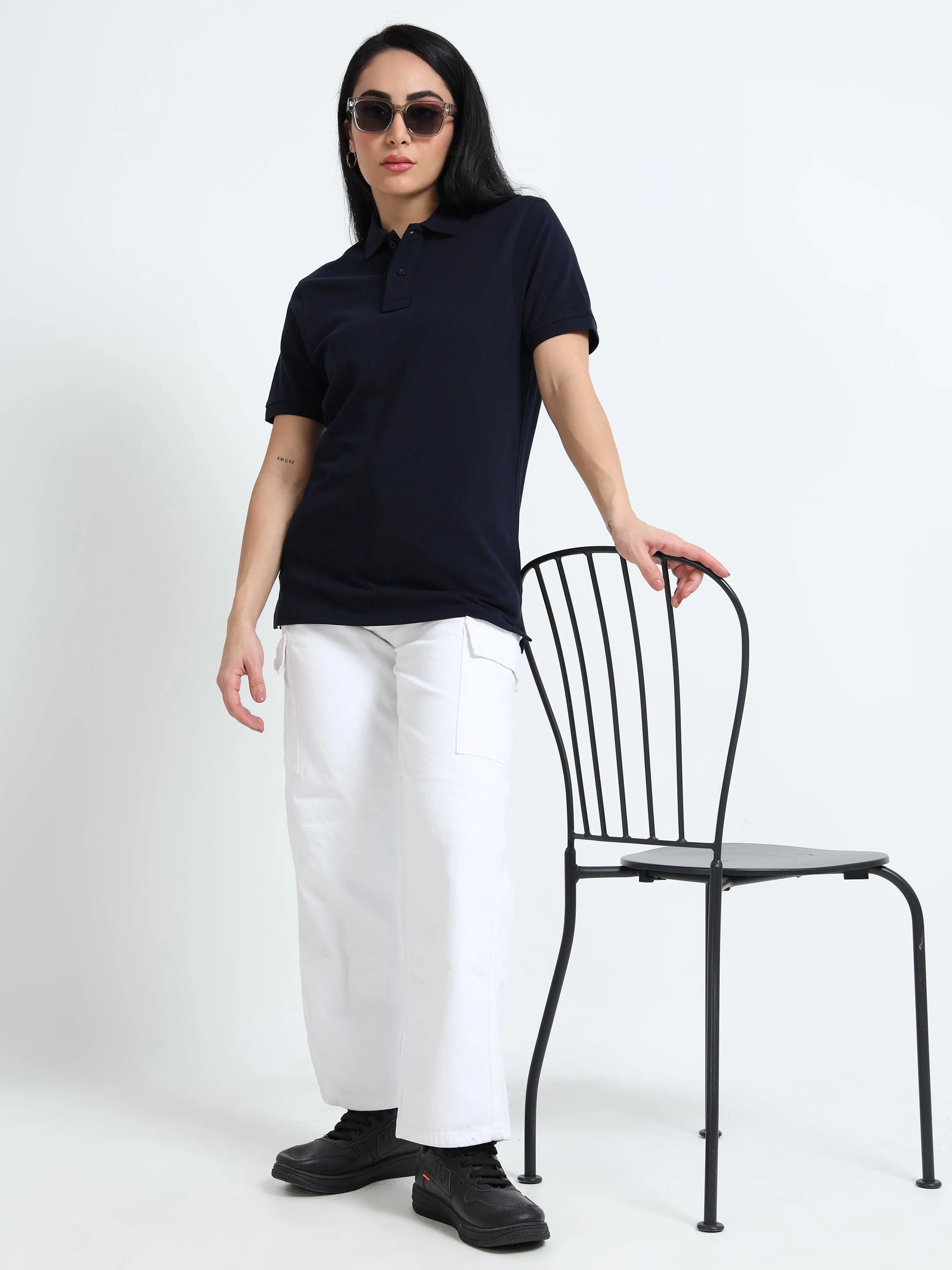 Women’s Comfort Cotton Polo - Navy Blue | PallyWear