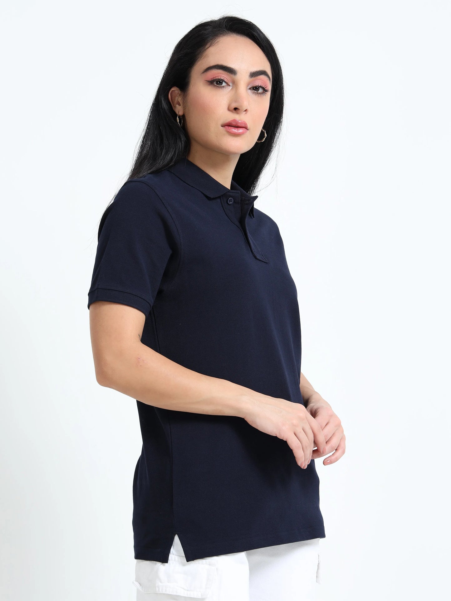 Women’s Comfort Cotton Polo - Navy Blue | PallyWear