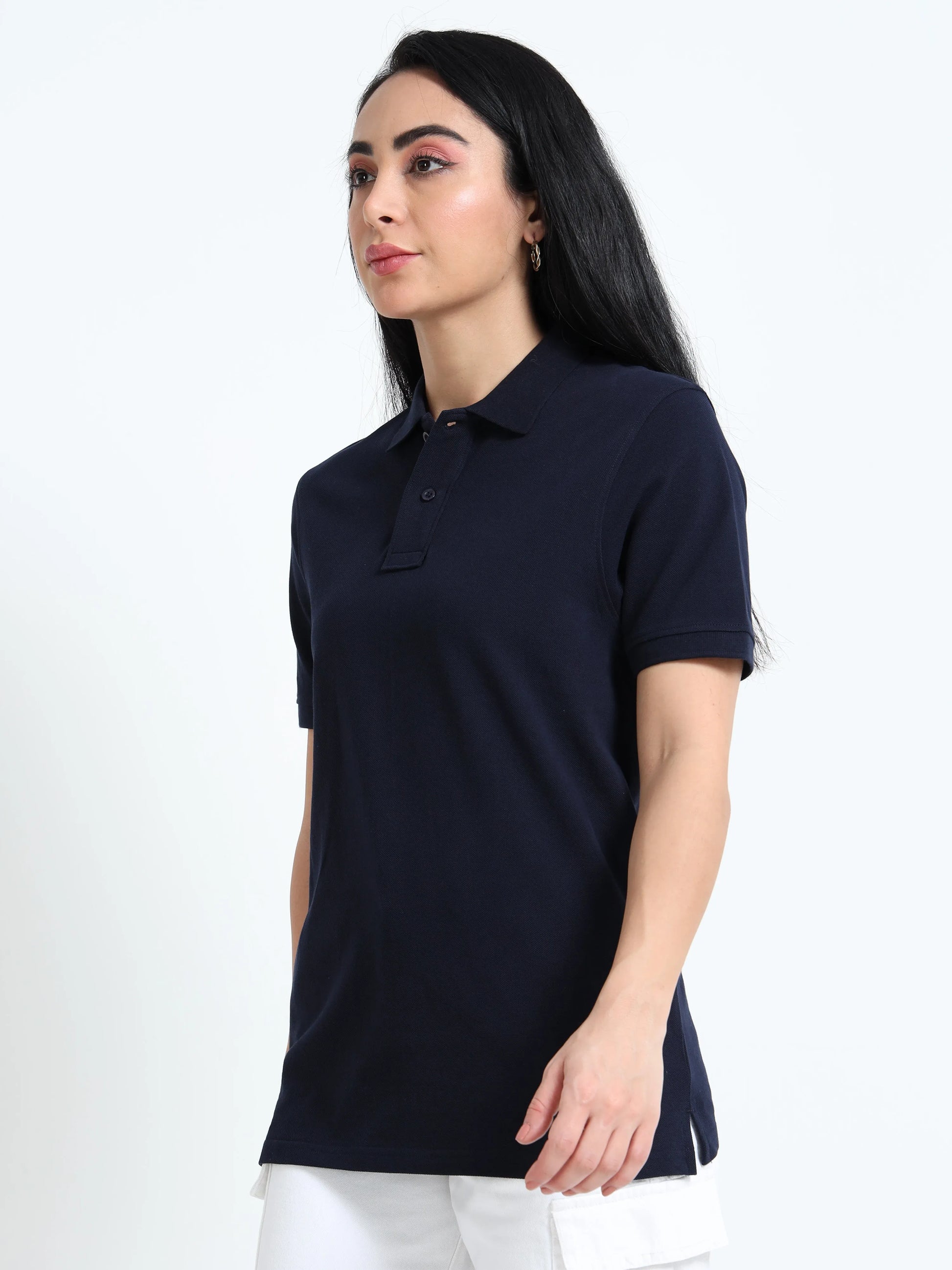 Women’s Comfort Cotton Polo - Navy Blue | PallyWear