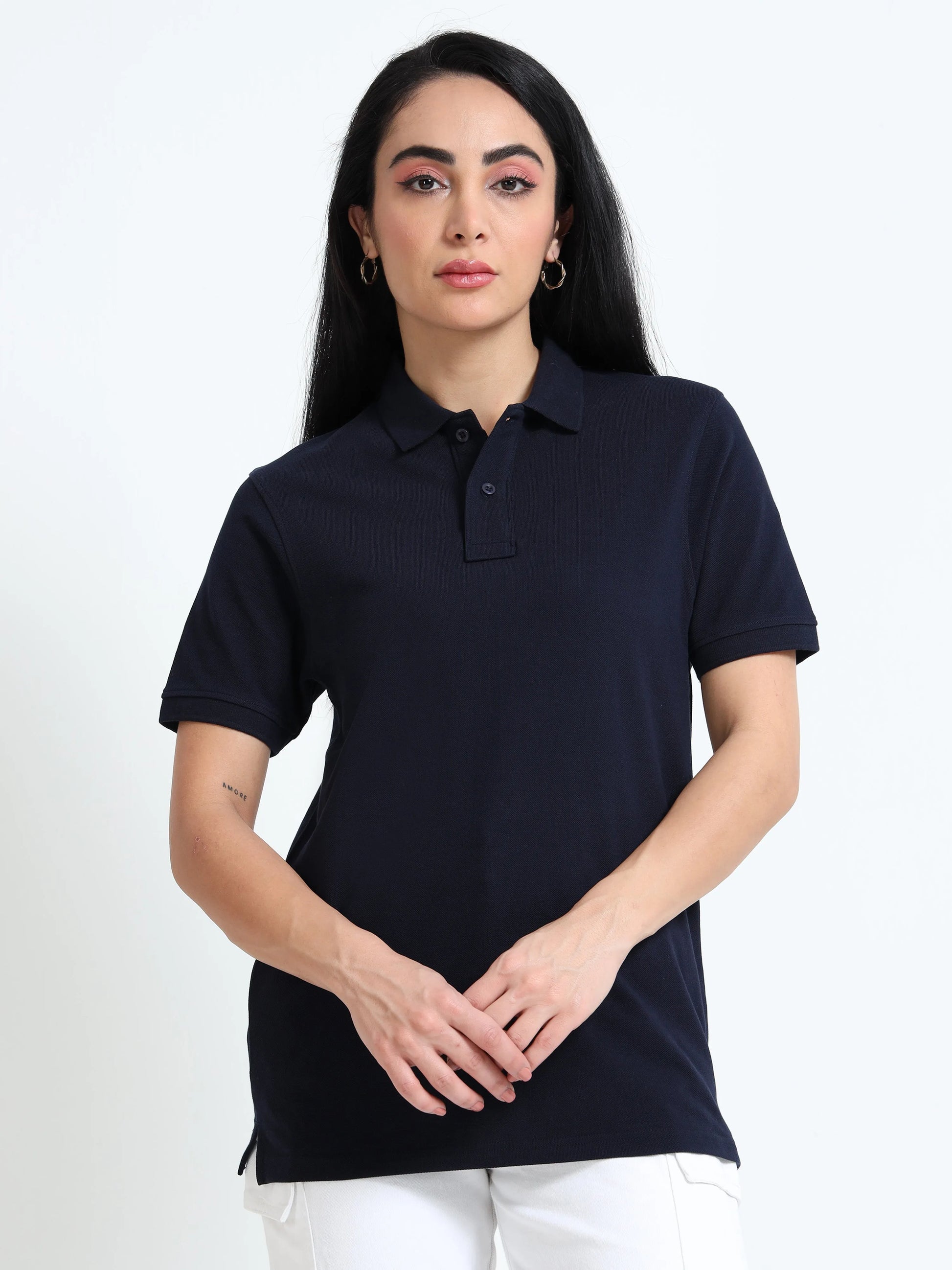 Women’s Comfort Cotton Polo - Navy Blue | PallyWear