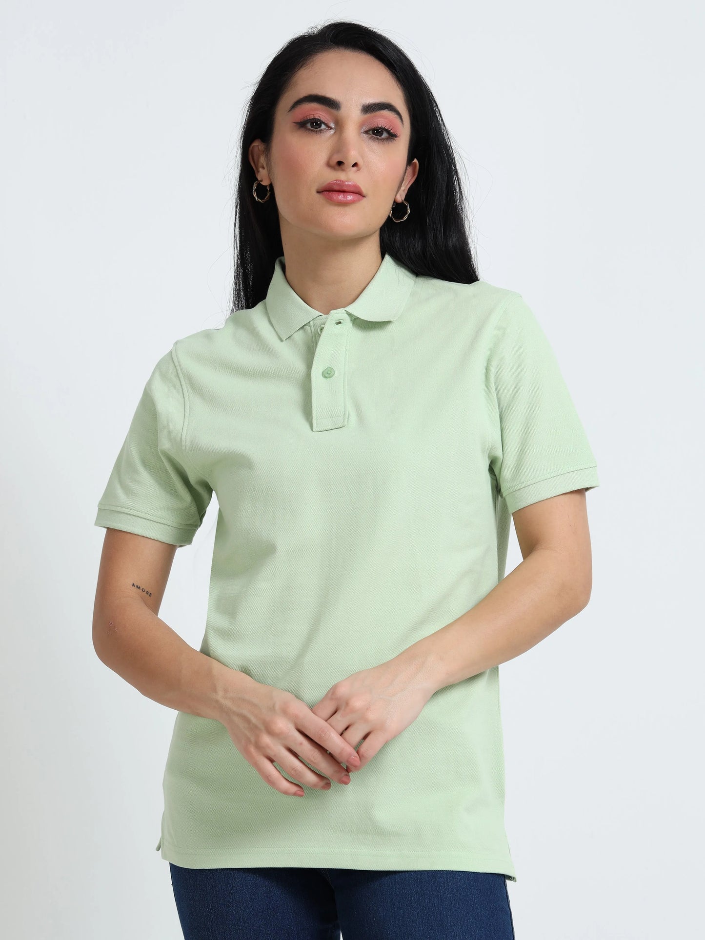 Women’s Comfort Cotton Polo - Pista Green | PallyWear