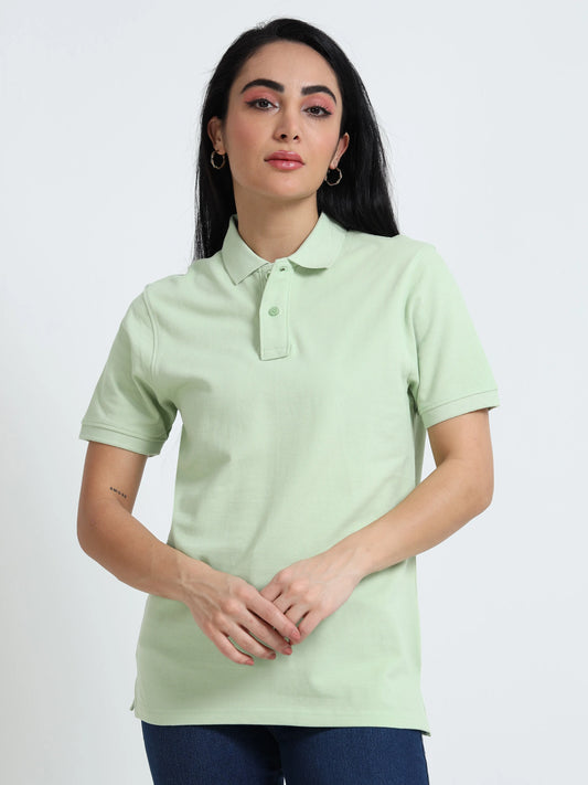 Women’s Comfort Cotton Polo - Pista Green | PallyWear