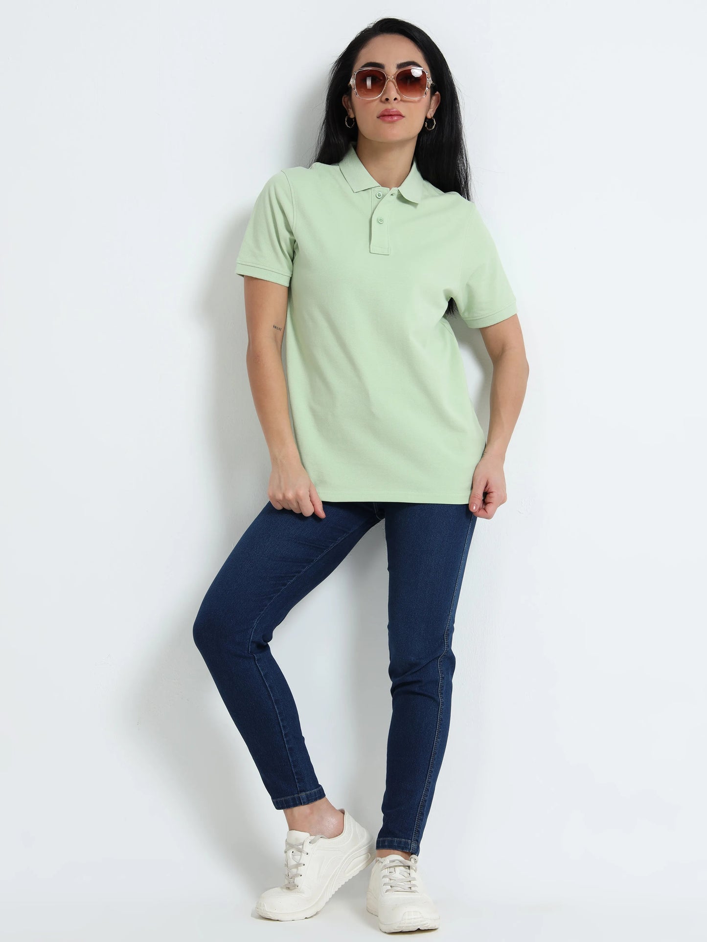 Women’s Comfort Cotton Polo - Pista Green | PallyWear