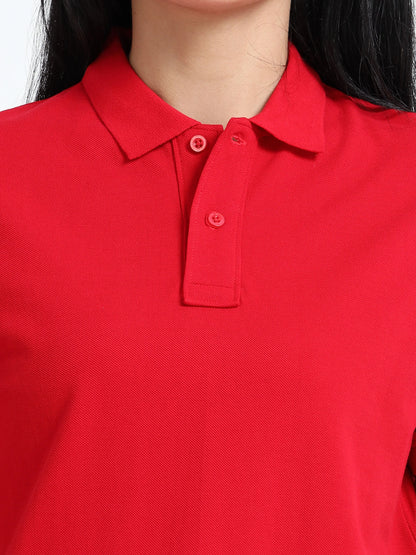 Women’s Comfort Cotton Polo - Red | PallyWear