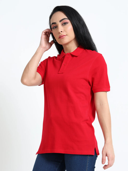 Women’s Comfort Cotton Polo - Red | PallyWear