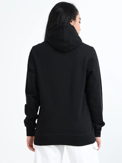 Women’s Cotton Hoodie - Black (Regular Fit) | PallyWear