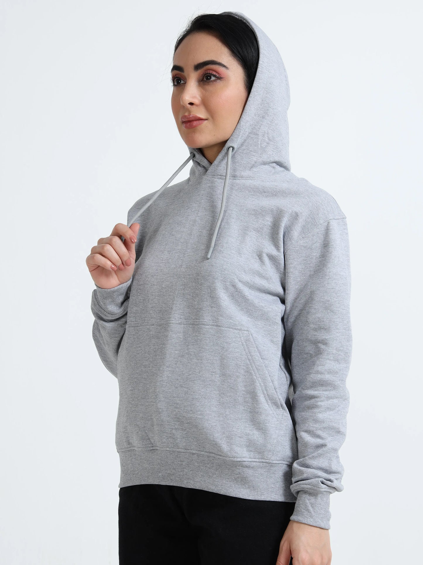 Women’s Cotton Hoodie - Light Grey (Regular Fit) | PallyWear