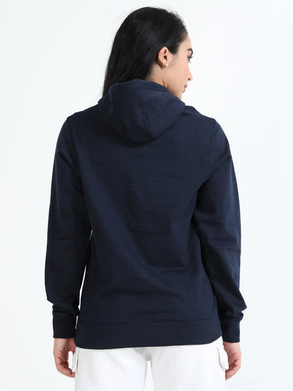 Women’s Cotton Hoodie - Navy Blue (Regular Fit) | PallyWear