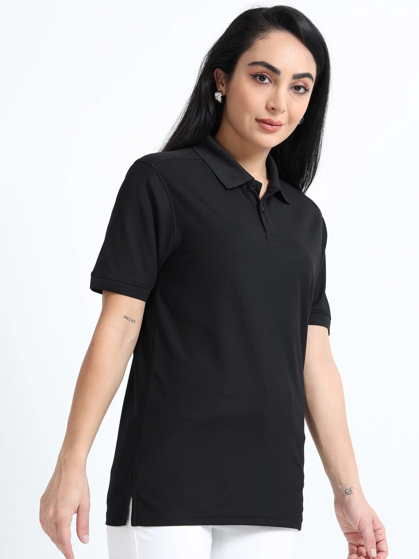 Women’s Everyday Polo T-Shirt - Black | PallyWear