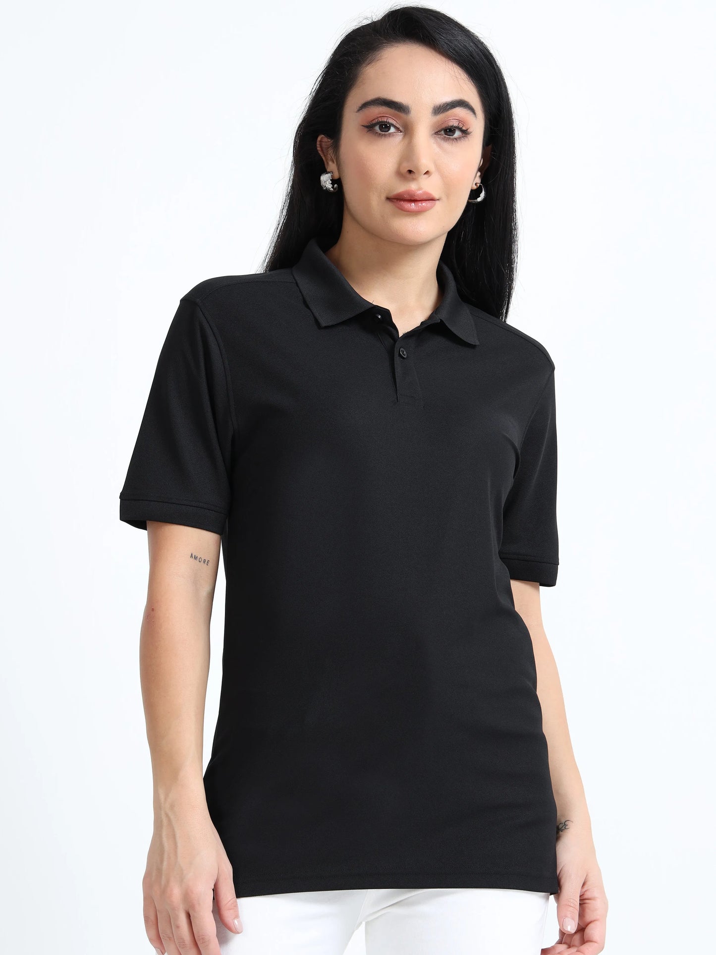 Women’s Everyday Polo T-Shirt - Black | PallyWear