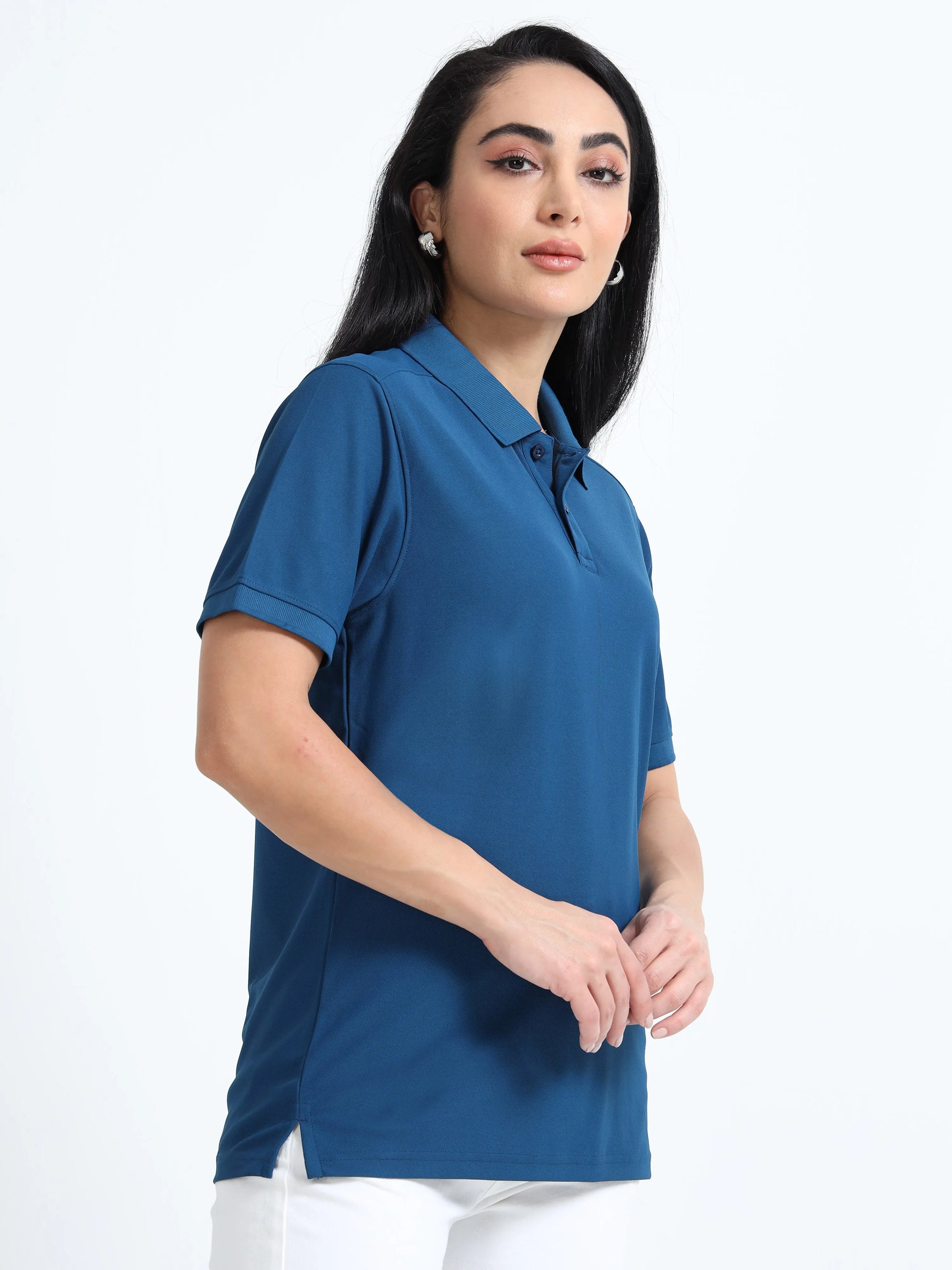 Women’s Everyday Polo T-Shirt - Blue | PallyWear