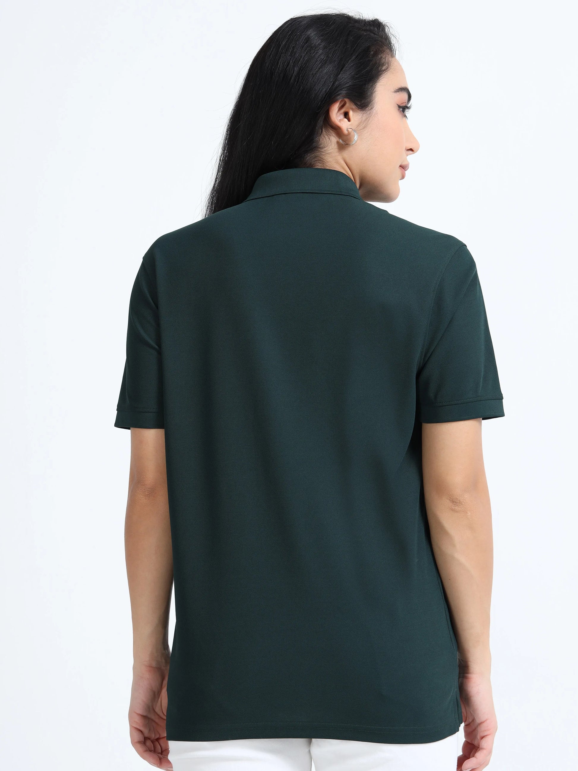 Women’s Everyday Polo T-Shirt - Bottle Green | PallyWear