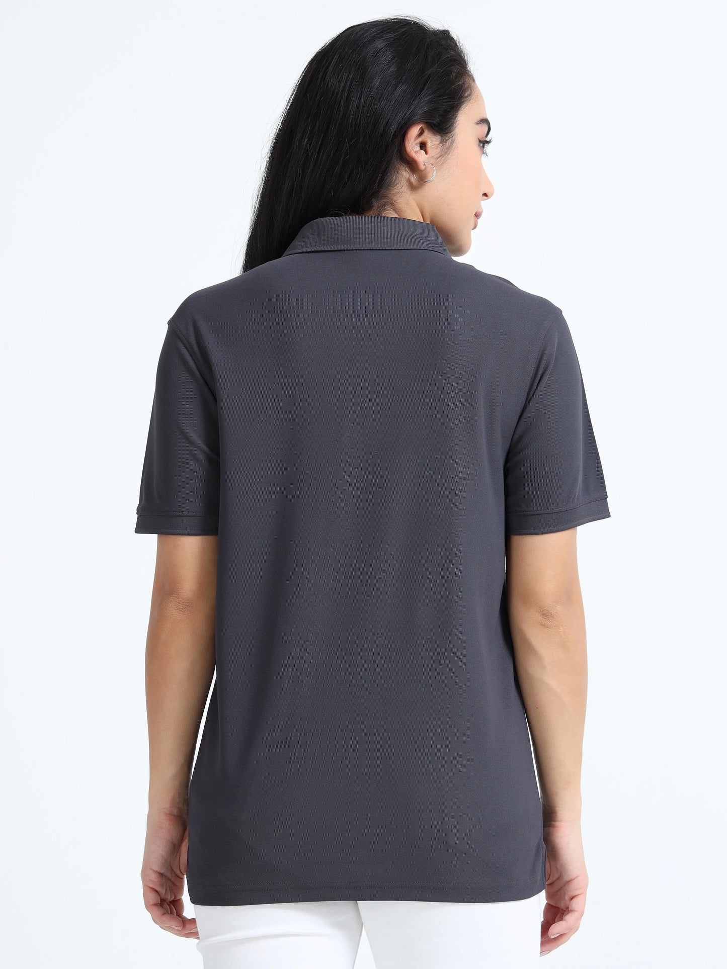 Women’s Everyday Polo T-Shirt - Dark Grey | PallyWear