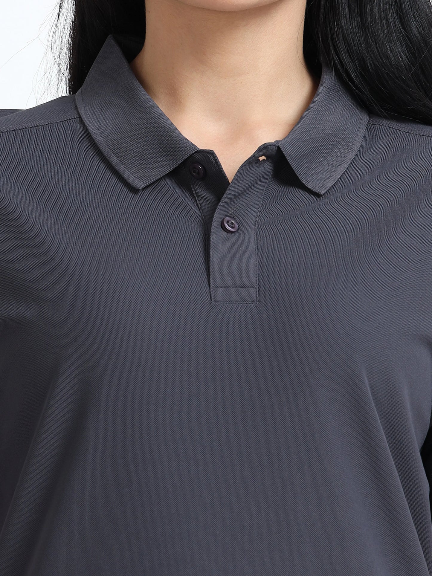 Women’s Everyday Polo T-Shirt - Dark Grey | PallyWear