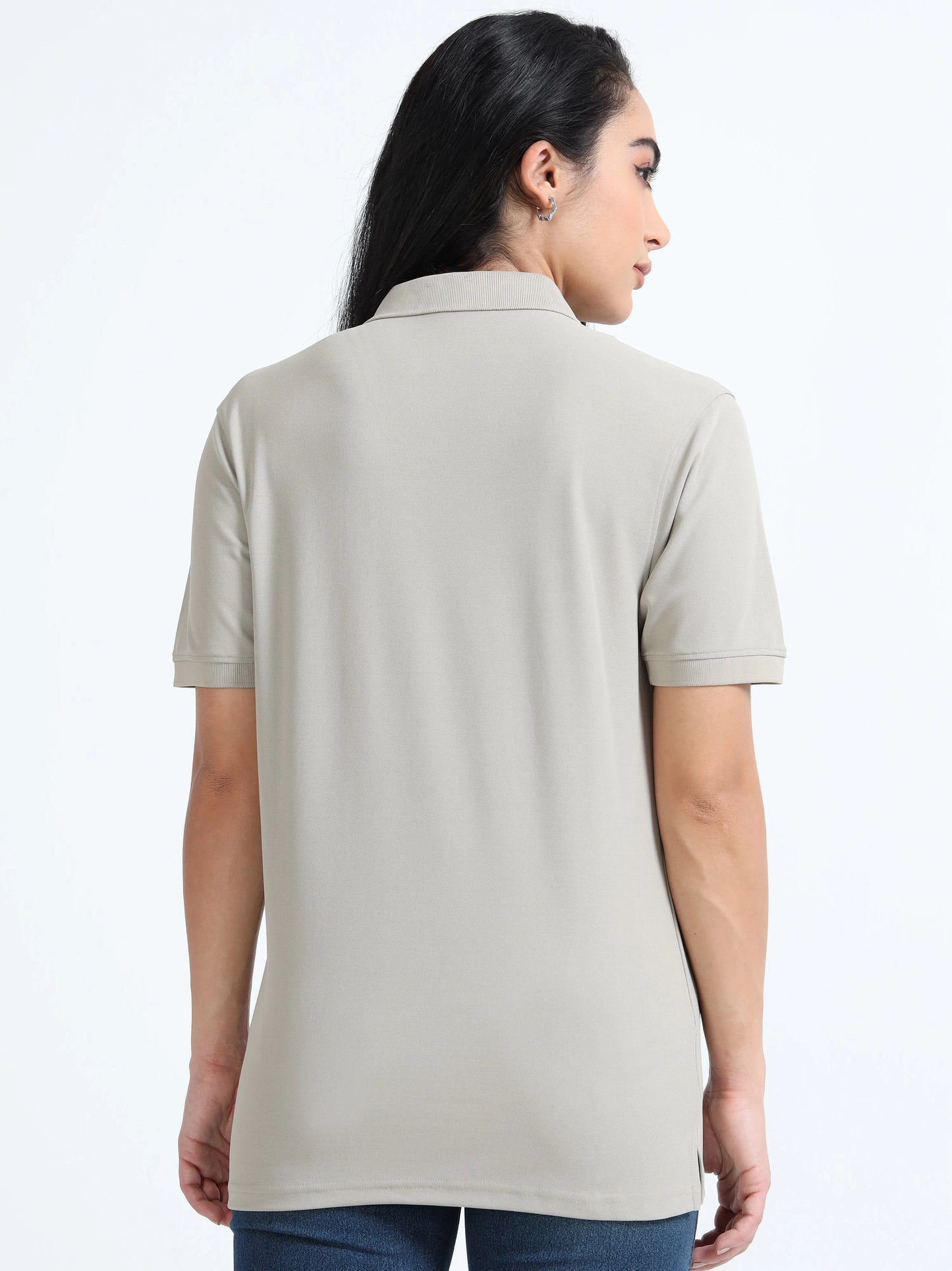 Women’s Everyday Polo T-Shirt - Light Grey | PallyWear