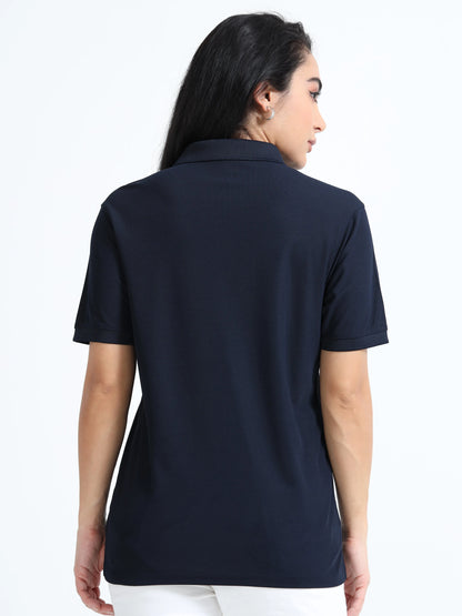 Women’s Everyday Polo T-Shirt - Navy Blue | PallyWear