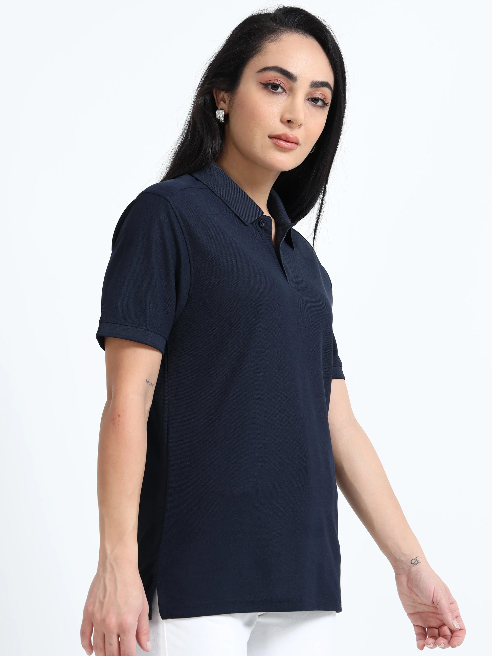 Women’s Everyday Polo T-Shirt - Navy Blue | PallyWear