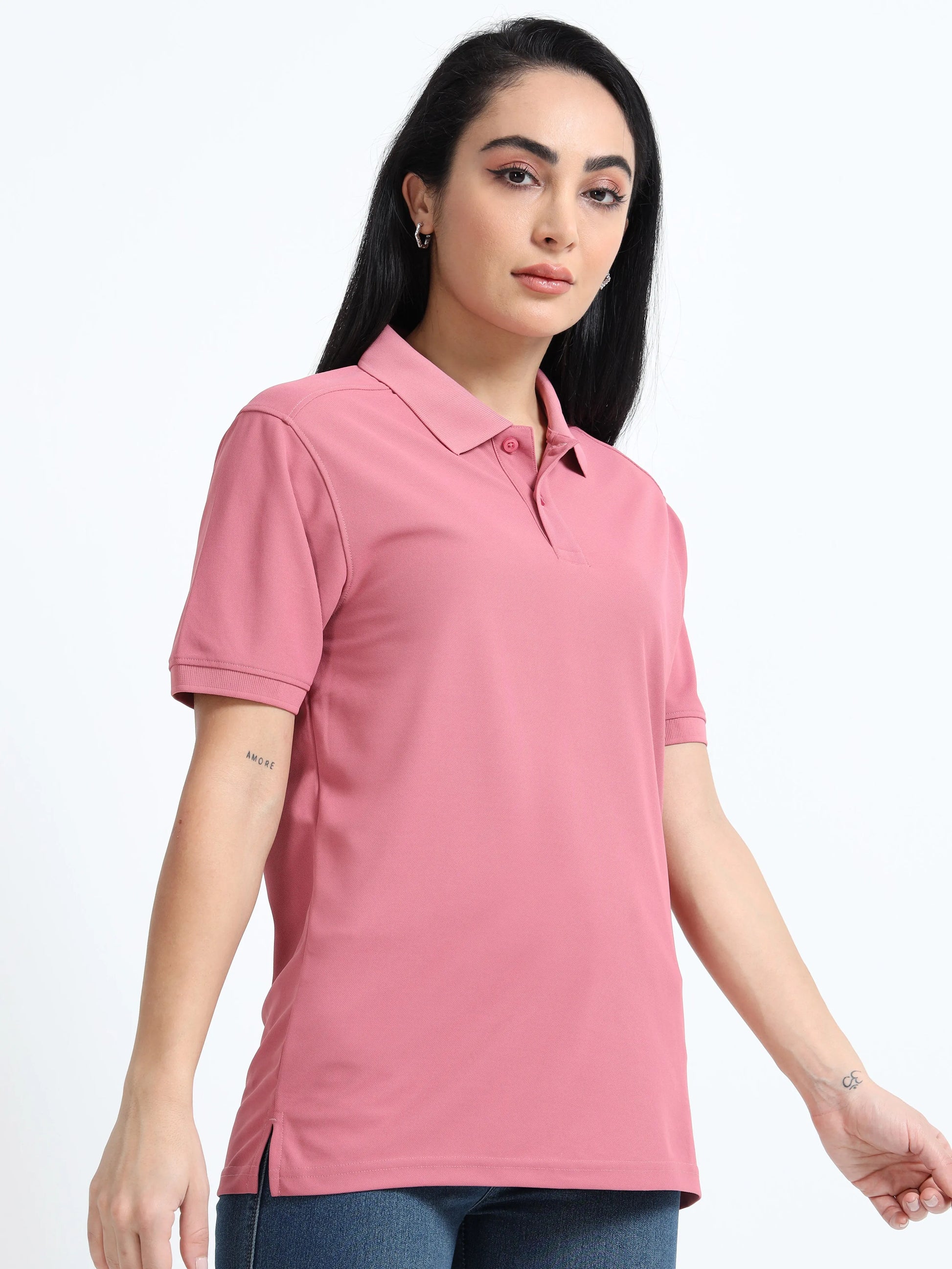 Women’s Everyday Polo T-Shirt - Pink | PallyWear