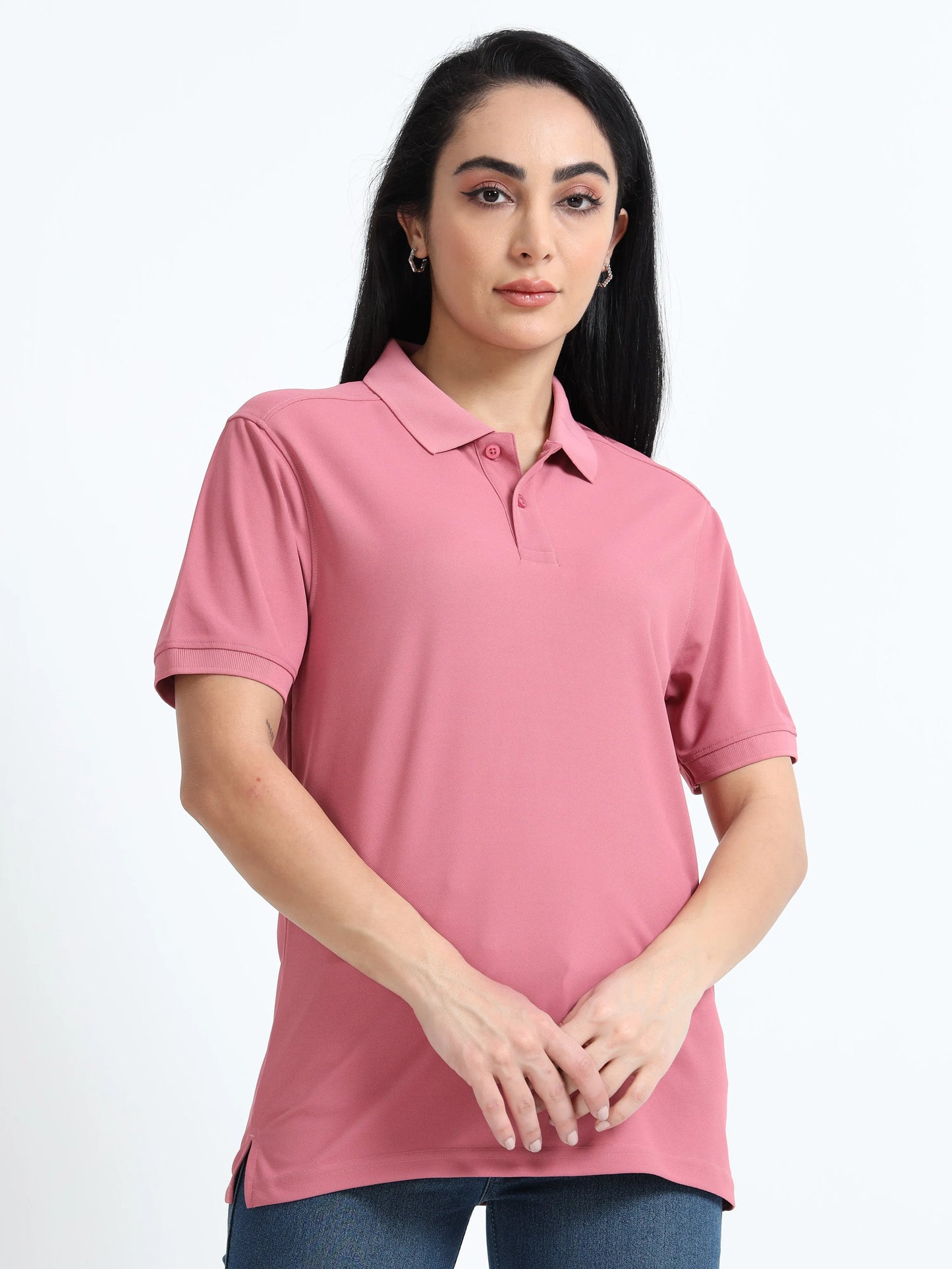 Women’s Everyday Polo T-Shirt - Pink | PallyWear