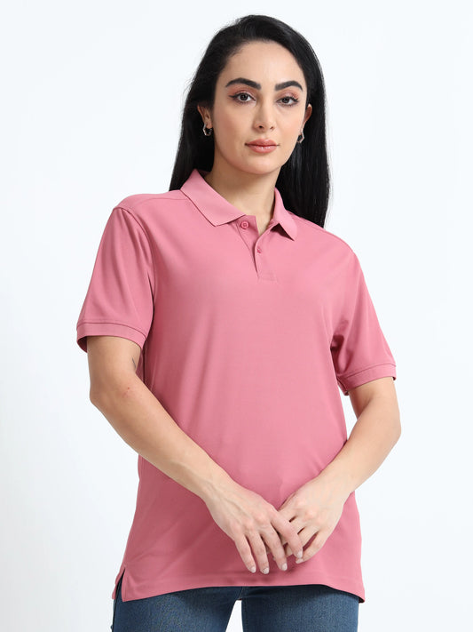 Women’s Everyday Polo T-Shirt - Pink | PallyWear