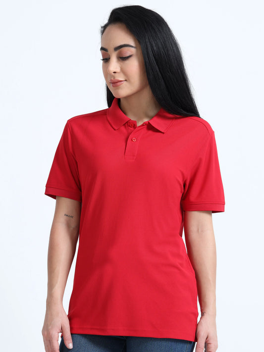 Women’s Everyday Polo T-Shirt - Red | PallyWear