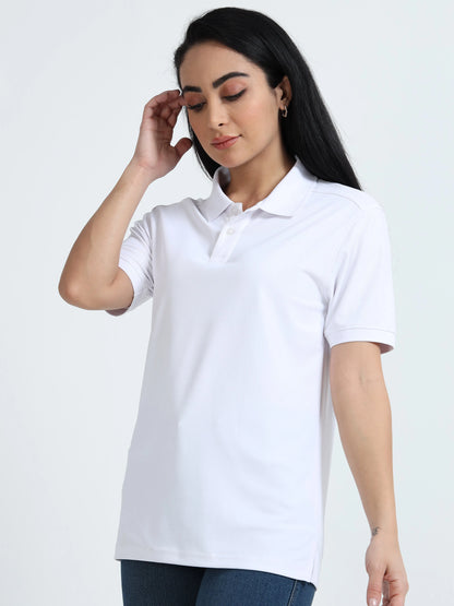 Women’s Everyday Polo T-Shirt - White | PallyWear