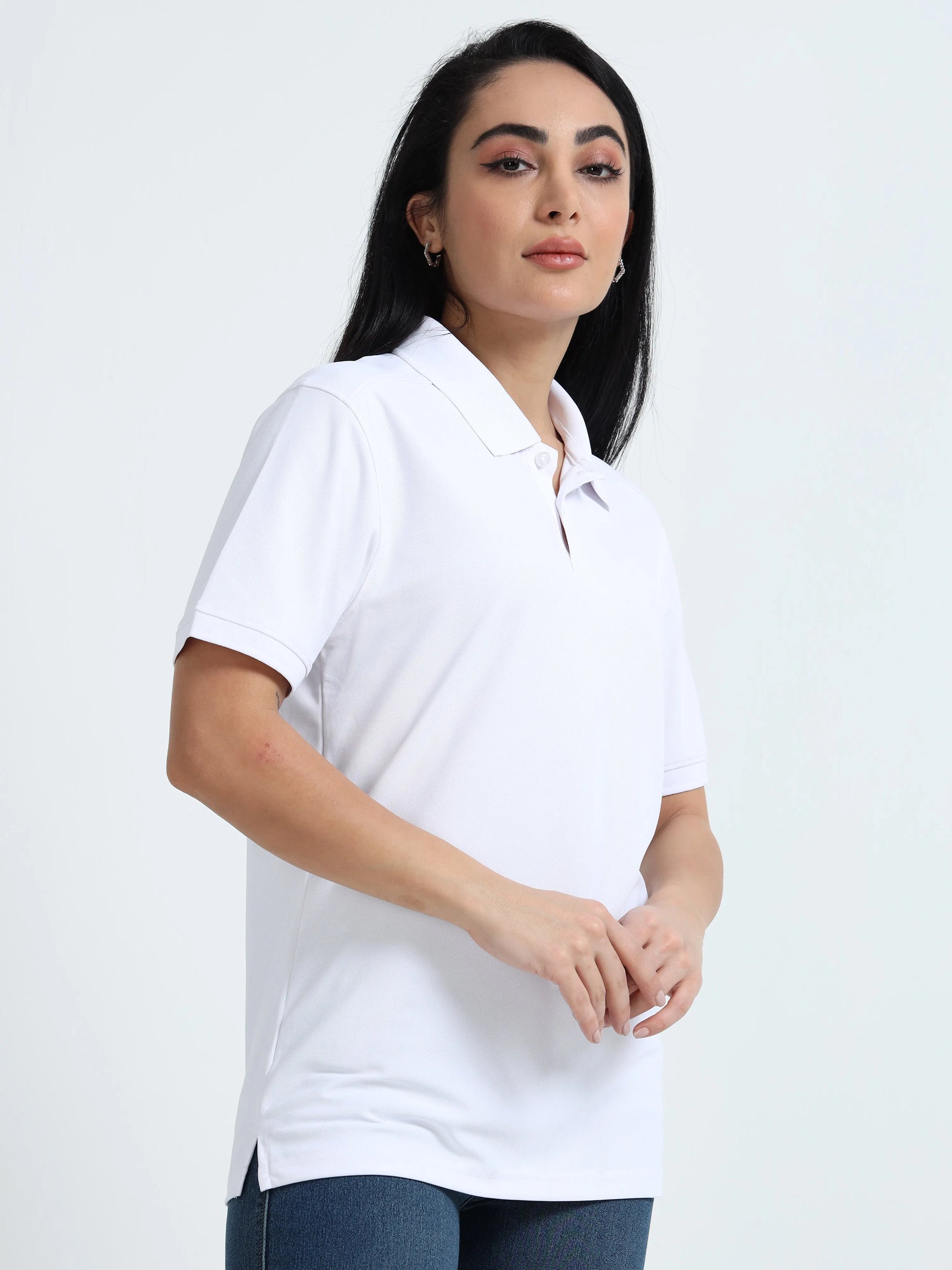 Women’s Everyday Polo T-Shirt - White | PallyWear