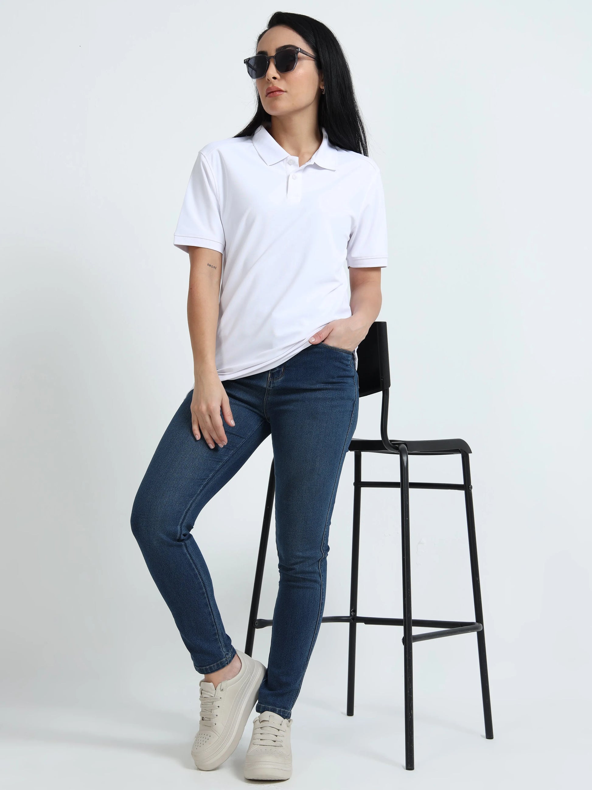 Women’s Everyday Polo T-Shirt - White | PallyWear