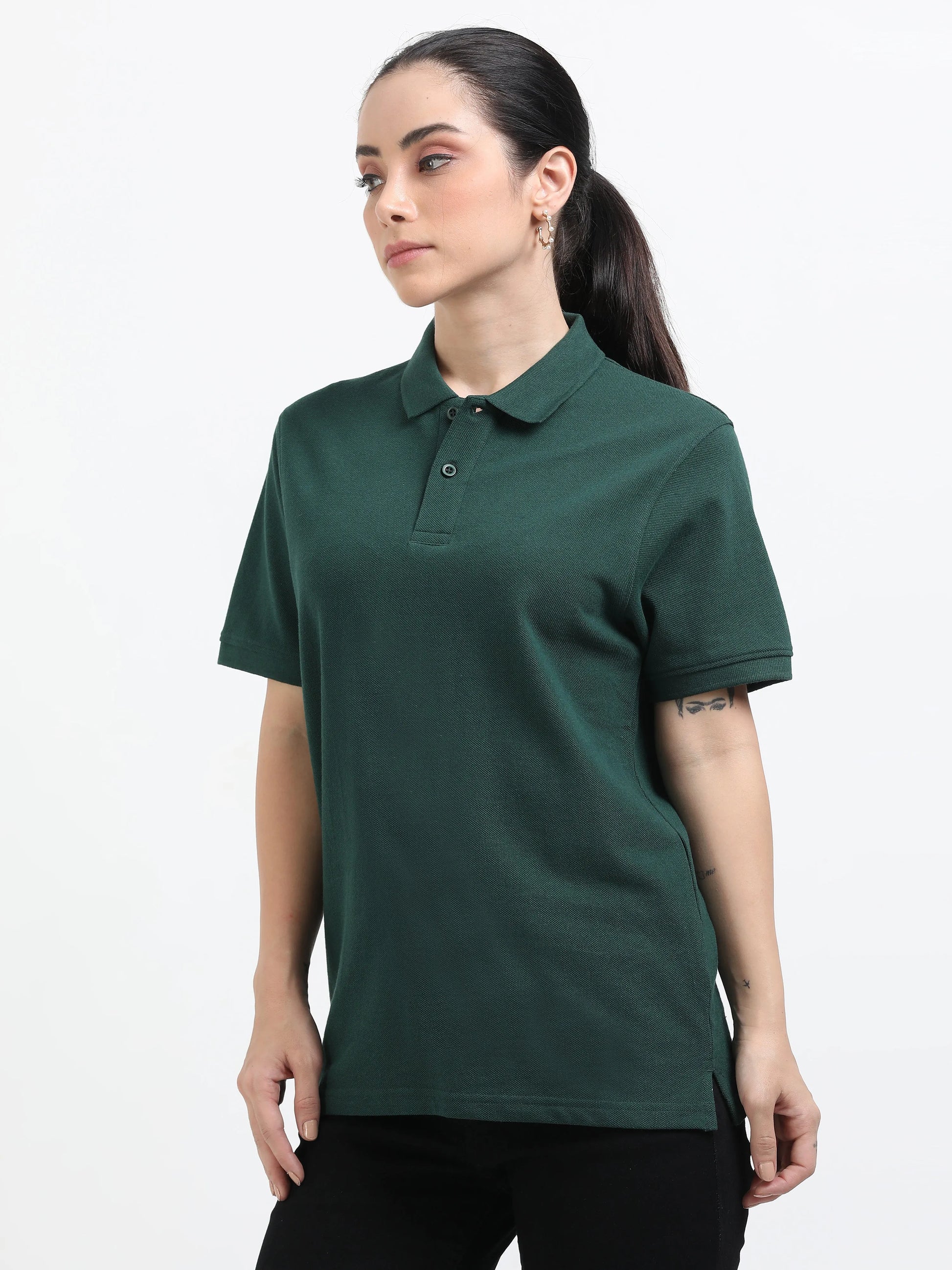 Women’s Premium Blend Polo - Bottle Green | PallyWear