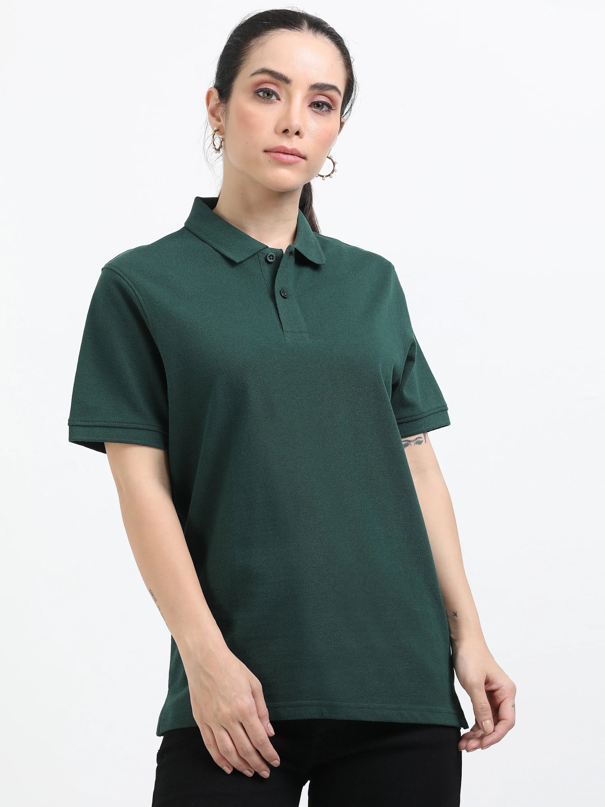 Women’s Premium Blend Polo - Bottle Green | PallyWear