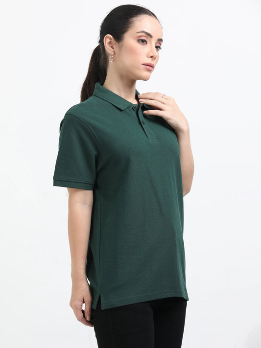 Women’s Premium Blend Polo - Bottle Green | PallyWear