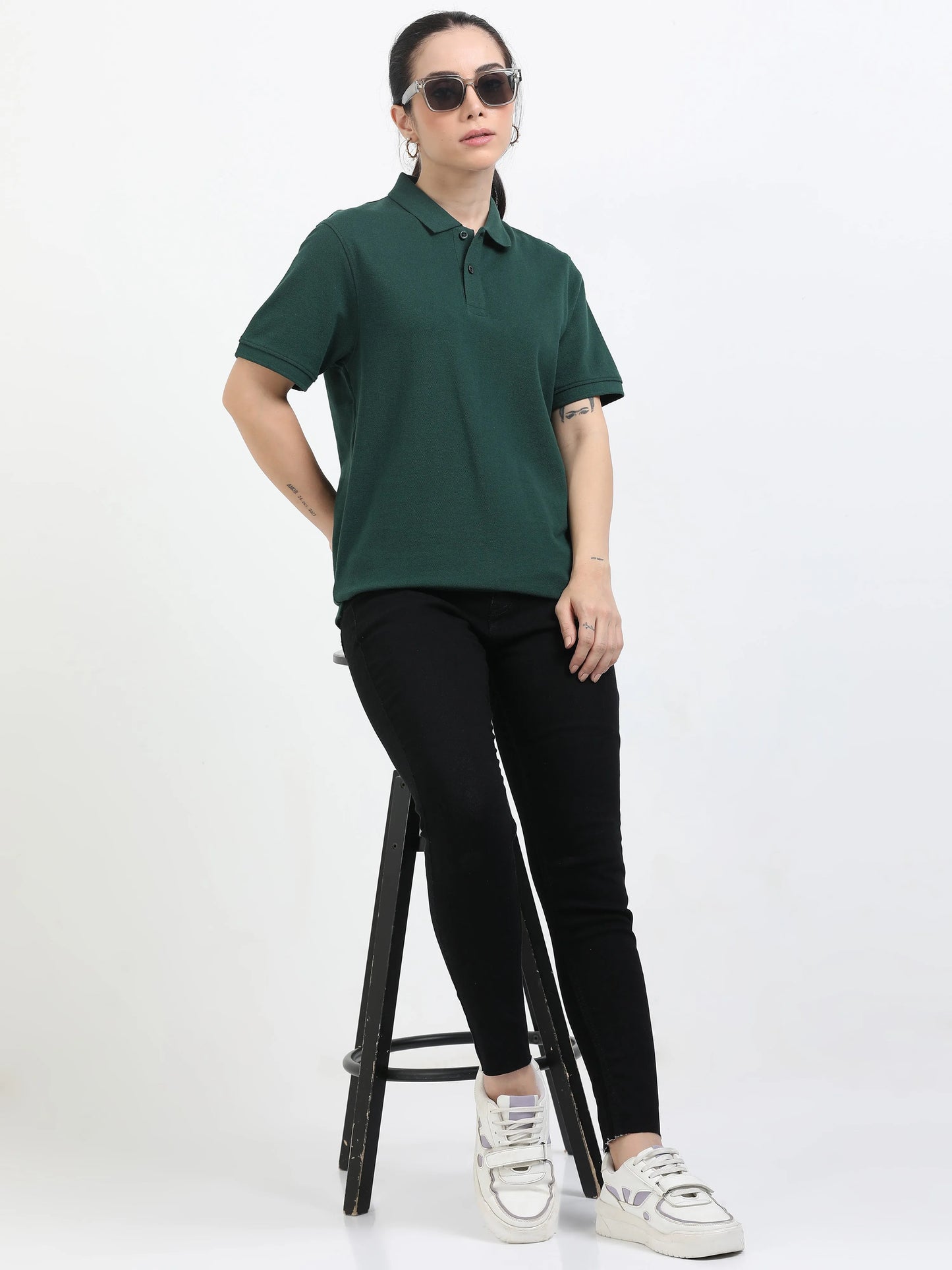 Women’s Premium Blend Polo - Bottle Green | PallyWear
