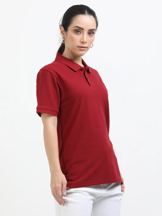 Women’s Premium Blend Polo - Maroon | PallyWear