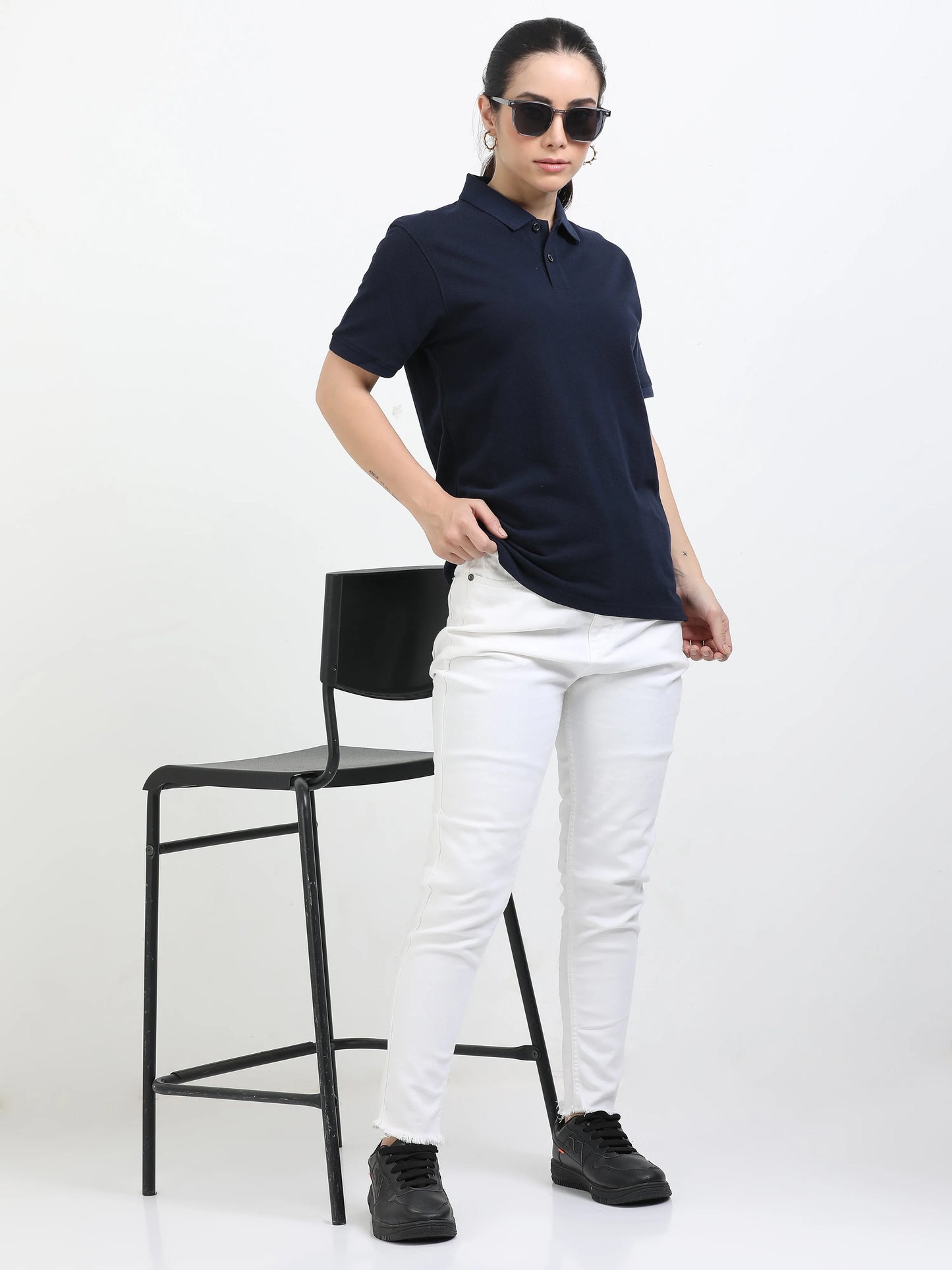 Women’s Premium Blend Polo - Navy Blue | PallyWear