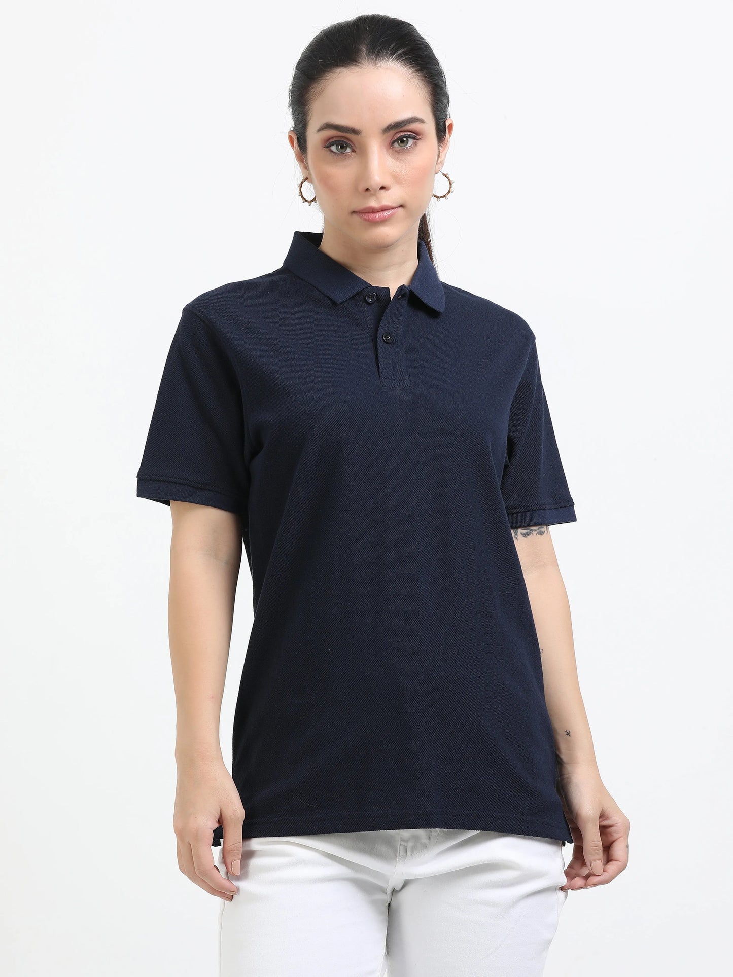 Women’s Premium Blend Polo - Navy Blue | PallyWear