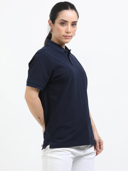 Women’s Premium Blend Polo - Navy Blue | PallyWear