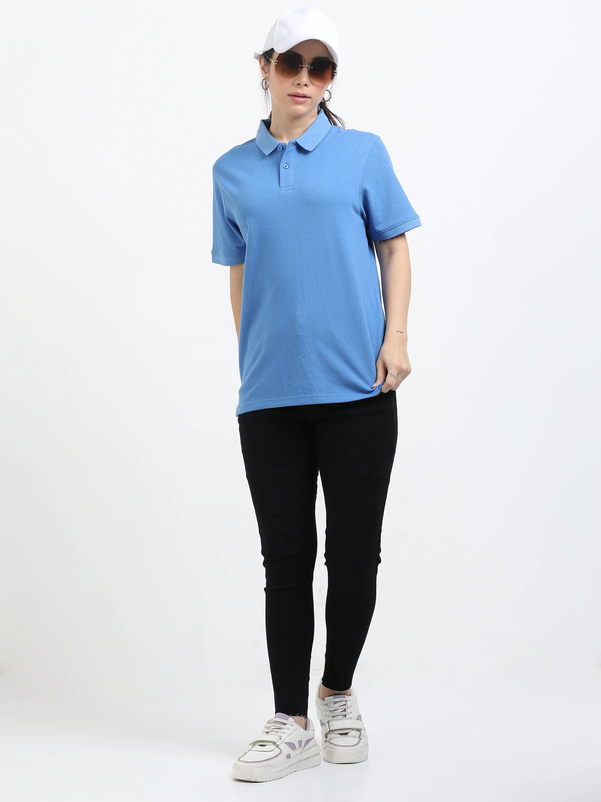 Women’s Premium Blend Polo - Sky Blue | PallyWear