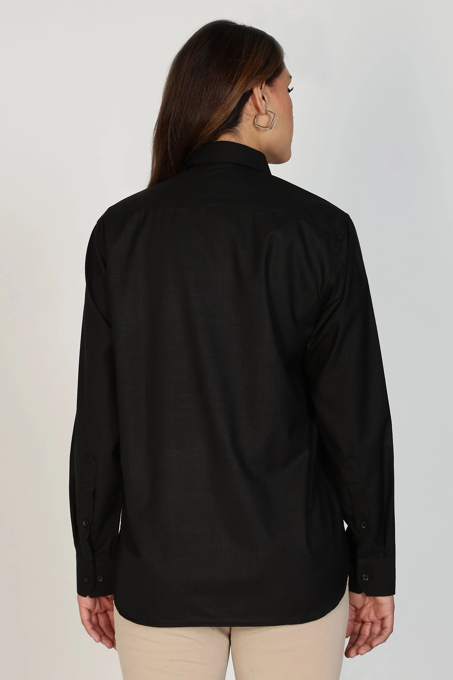 Women’s Premium Cotton Shirt - Black | PallyWear