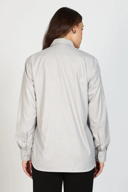 Women’s Premium Cotton Shirt - Grey | PallyWear