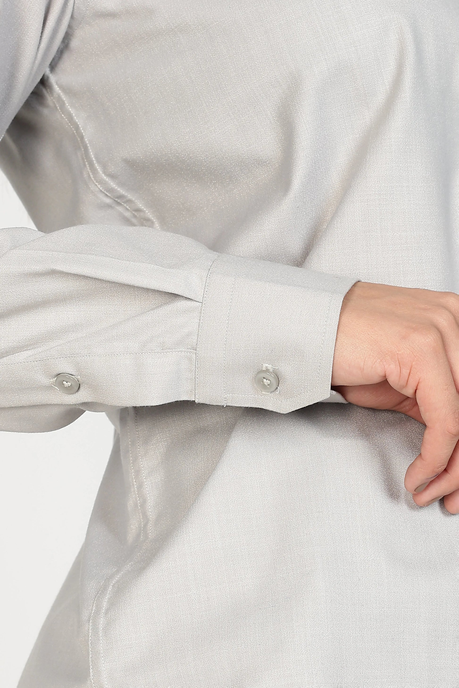 Women’s Premium Cotton Shirt - Grey | PallyWear