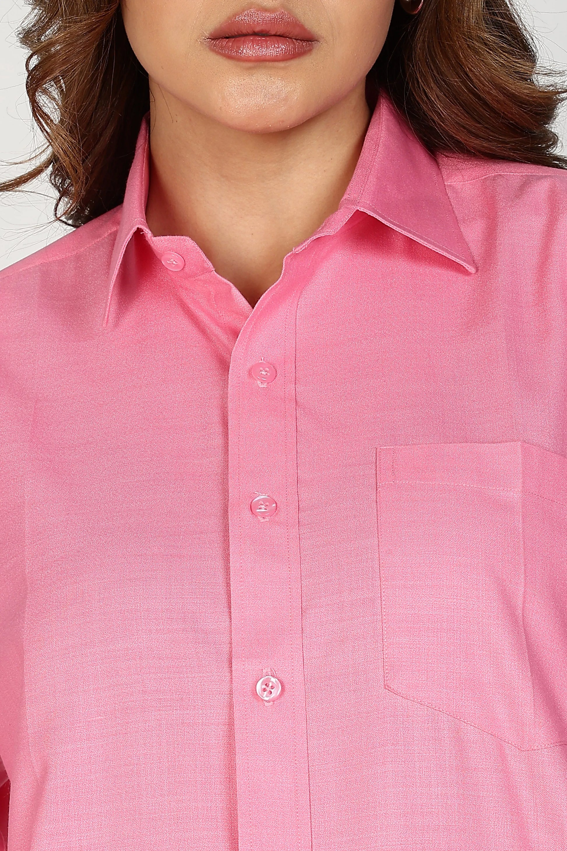 Women’s Premium Cotton Shirt - Pink | PallyWear