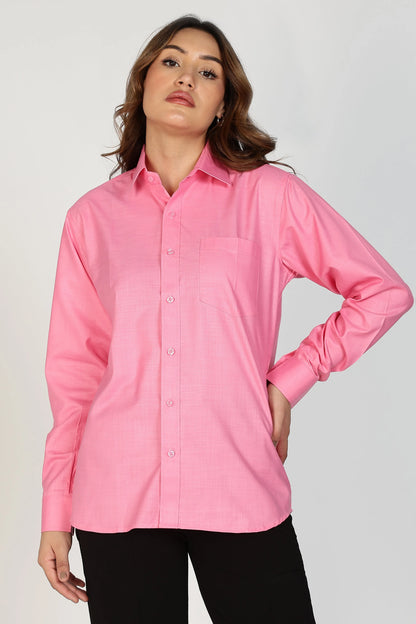 Women’s Premium Cotton Shirt - Pink | PallyWear