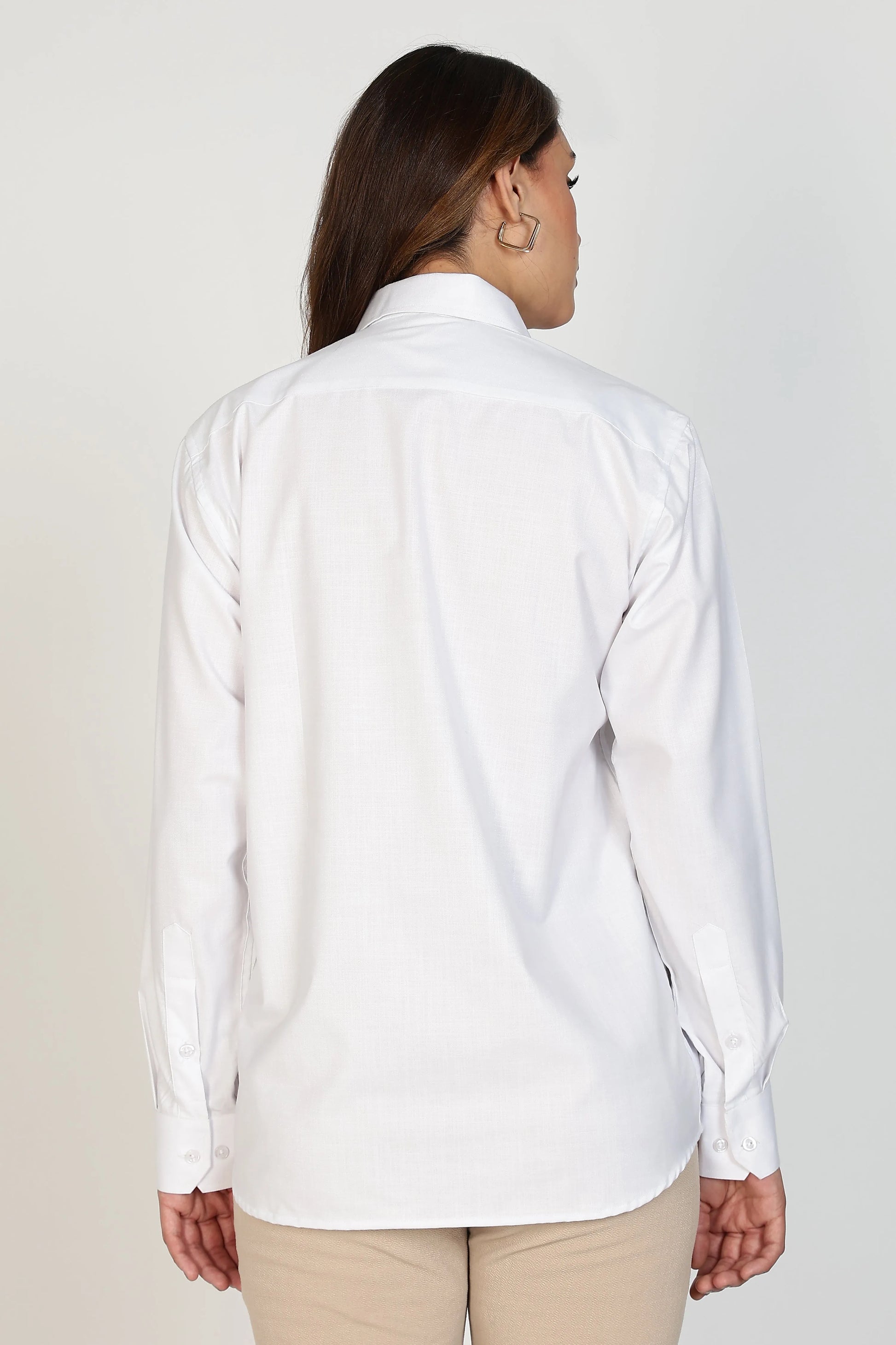 Women’s Premium Cotton Shirt - White | PallyWear